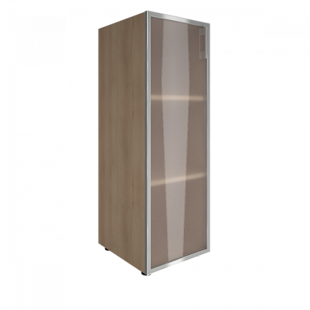 Шкаф средний узкий со стеклом в раме LT-SU 2.4R 1