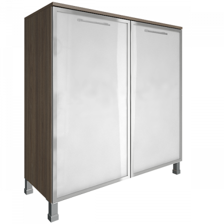 Шкаф со стеклянными дверьми LT-SD1.4R white black 2