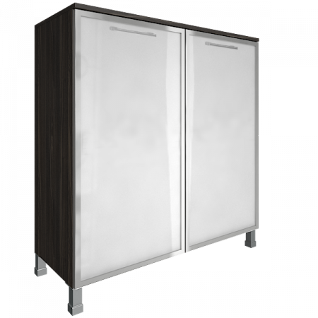 Шкаф со стеклянными дверьми LT-SD1.4R white black 3