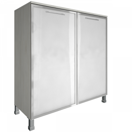 Шкаф со стеклянными дверьми LT-SD1.4R white black 4