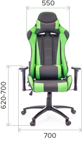 Кресло игровое Everprof Lotus S9 PU Зеленый 2