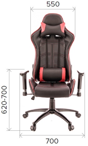 Кресло игровое Everprof Lotus S10 PU Красный 4