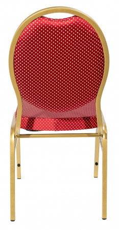 Банкетный стул Квин 20 мм золотой, красная корона 3
