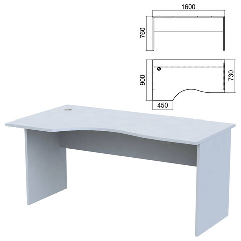 Стол эргономичный Арго, А-202 1600х900х760 мм, левый 1