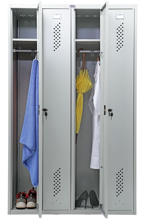 Шкаф металлический Практик LS 41 для одежды 3
