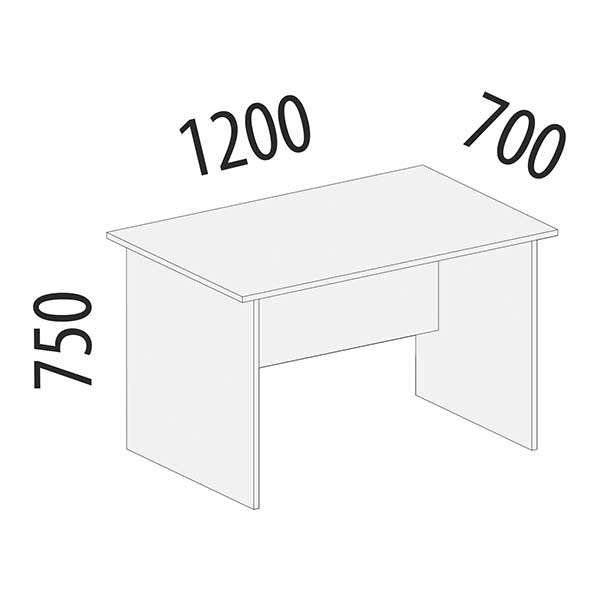 Стол письменный 120 см 41.41 (42.41) 4