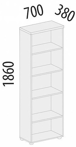 Шкаф высокий открытый 41.31 (42.31) 4